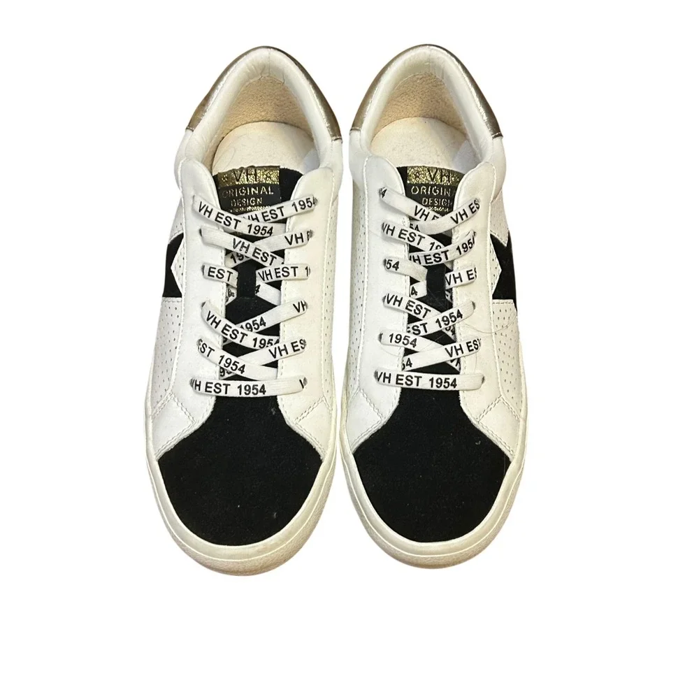 Vintage Havana Star Sneakers White Black Gold Fashion Casual Shoes Women's‎